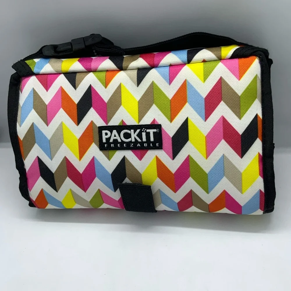 PackIt Freezable Chevron Lunch Bag